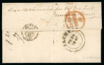 Stamp of Haiti » Pre-Stamp 1847 Cayes negative seal entire to Nantes