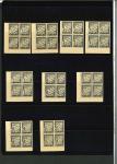 Stamp of France » Timbres-Taxe 1900, Taxe Y&T n°10 à 19, tirage sur bristol en bloc