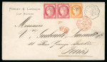 Stamp of Haiti » French Consular Mail 1876 French Consular Mail cover £Ceres 40c and 80c (2)