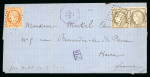 Stamp of Haiti » French Consular Mail 1874 French consular mail 30c (2) and 40c Ceres entire