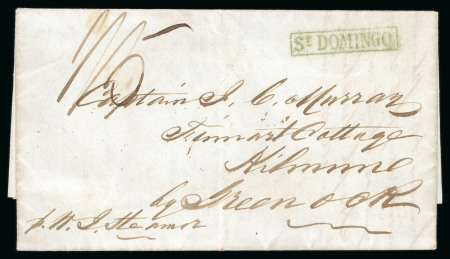 Stamp of Haiti » British Post Offices in Haiti Haiti British Post Offices 1843 St Domingo entire