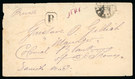 Stamp of Haiti » Republic St. Septentrionale Haiti Republique Septentrionale 1889 registered intaglio handstamp cover