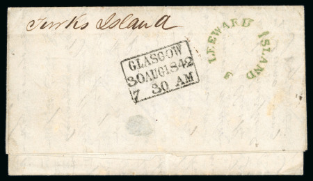 Stamp of Haiti » Pre-Stamp Haiti 1842-43 four entires to Cap Hatien to Glasgow ex A.R.Murray