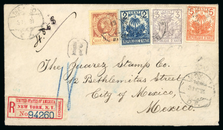 Stamp of Haiti » Later Issues Haiti 1891-98 Palm Tree issues