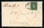 Stamp of St. Vincent Saint Vincent 1871 6d mourning envelope to Demerara