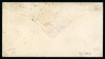 Stamp of St. Vincent Saint Vincent 1862 Paid at St Vincent crown circle envelope