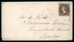 Stamp of St. Vincent Saint Vincent 1871 1s brown envelope to London