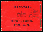 Stamp of South Africa » Transvaal » Booklets 1905-09 Trio of incomplete booklets, incl. SB1 stapled left, SB1 stapled right and SB3