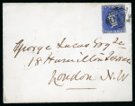 Stamp of St. Vincent Saint Vincent 1884 4d bright blue envelope to London