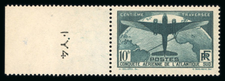 Stamp of France » Émissions à partir de 1900 1936, Atlantique 10f Y&T n°321, neuf ** avec bord de