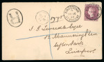 Stamp of St. Vincent Saint Vincent 1896 6d dull purple registered cover to Liverpool