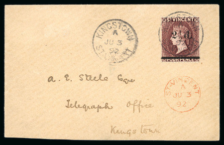 Stamp of St. Vincent Saint Vincent 1889 to 1897 stamps and covers