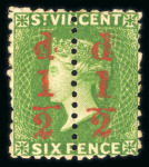 Stamp of St. Vincent St vincent Queen victoria collection