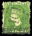 Stamp of St. Vincent St vincent Queen victoria collection