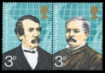 Stamp of Great Britain » Queen Elizabeth II 1973 British Explorers 3p se-tenant pair with light