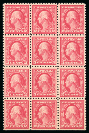 Stamp of United States » 1909-18 issues USA 1917 5c error of cliche within block of 2c