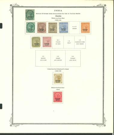Stamp of Indian States » Indian States Collections and Lots India Convention States collection on pages