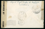 Stamp of Andorra (Spanish Post) Spanish Andorra 1943 censored held cover to New York