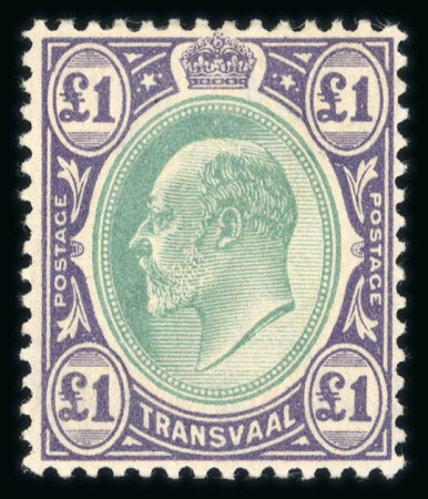 Stamp of South Africa » Transvaal 1902-03 wmk CA 1s, 2s and £1 mint, fine