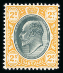 Stamp of South Africa » Transvaal 1902-03 wmk CA 1s, 2s and £1 mint, fine