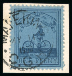 Stamp of South Africa » Mafeking 1900 Baden Powell 3d pale blue on blue, 21mm wide,