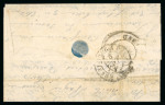 Stamp of France » Ballons Montés 1871, Lettre par Ballon Monté "Le Vaucanson" à  destination