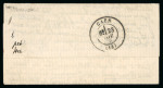Stamp of France » Ballons Montés 1870, Lettre par Ballon Monté "Le Général Uhrich" à