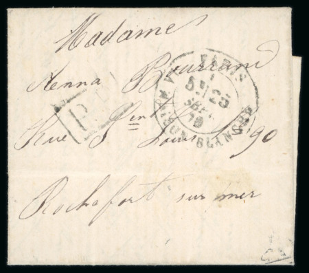 Stamp of France » Ballons Montés 1870, Lettre par Ballon Monté à  destination de Rochefort