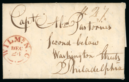 Stamp of Turks and Caicos Islands 1822 entire datelined "Turks Islands December 11th 1822", sent to Philadelphia USA