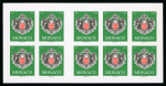 Stamp of Colonies françaises » Monaco 2007, Carnet de 10 timbres TVP vert Y&T n° 2502a avec