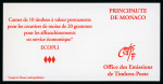 Stamp of Colonies françaises » Monaco 2007, Carnet de 10 timbres TVP vert Y&T n° 2502a avec