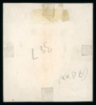 Stamp of Mauritius » 1858-62 Britannia Issues (SG 26-35) 1859-61 Britannia 6d die proof in black on India paper, cut to stamp-size, mounted on card