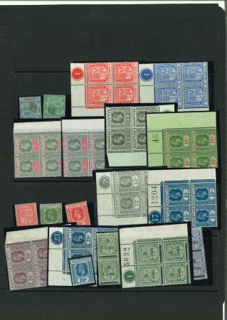 Stamp of Mauritius » Later Issues 1900-34, Mint group of mostly KGV plate blocks