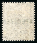 Stamp of Mauritius » 1860-72 De La Rue Issues (SG 46-72) 1860-63 no wmk 1d, 2d, 4d and 9d (2) with "SPECIMEN" handstamp