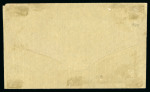 Stamp of Turks and Caicos Islands 1893 1/2d on 4d grey, setting 4 (bars 11mm apart) tied to wrapper sent by "T1" barred oval, sent inter-island to Bermuda