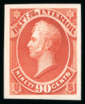 Stamp of United States » Collections Unites States album with 19th century Proofs, Postmarks, Confederacy, Currency