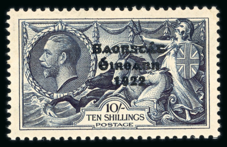 Stamp of Ireland » 1935 Re-Engraved Overprints (T75-T77) 2s6d chocolate, 5s red and 10s indigo, attractive balance