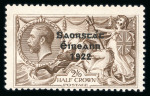 Stamp of Ireland » 1935 Re-Engraved Overprints (T75-T77) 2s6d chocolate, 5s rose-red and 10s dull grey-blue,