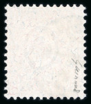 Stamp of Switzerland / Schweiz » Sitzende Helvetia Gezaehnt » Briefmarken 1881 Faserpapier 1882, 1 Fr. golden auf Faserpapier, leicht entwertet mit schwarzem Stempel « (HERI)SAU … V 82-6 »