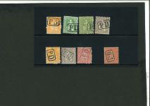 Stamp of Switzerland / Schweiz » Sammlungen PD im Kasten, kleine Zusammenstellung von 8 Marken