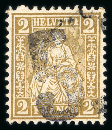 Stamp of Switzerland / Schweiz » Sammlungen Grosse Ziffern, 4 Marken mit dem grossen Ziffernstempel