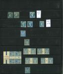 Stamp of France » Collections 1850-1900, ensemble de timbres classiques "bleus" entre