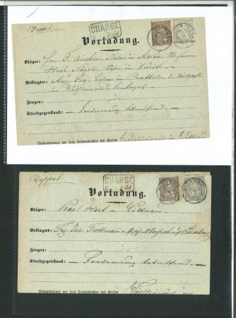 Stamp of Switzerland / Schweiz » Sammlungen Riesiger Bestand mit 42 Vorladungen von Wittnau