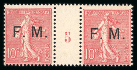 Stamp of France » Collections 1901-1906, Franchise Militaire, ensemble sur 2 plaquettes