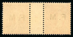 Stamp of France » Collections 1901-1906, Franchise Militaire, ensemble sur 2 plaquettes
