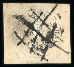 Stamp of India » 1852 Scinde Dawk 1852 Scinde Dawk 1/2a white, large margins, used with pen cancel