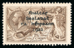 Stamp of Ireland » 1922 (Jul-Nov) Thom Overprints (T25-T41) 2s6d grey-brown, mint and used singles, both from printers
