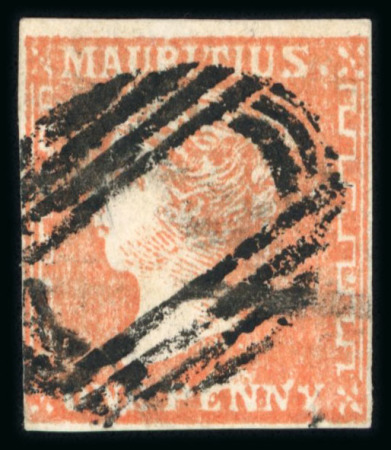 Stamp of Mauritius » 1859 Dardenne Issue (SG 41-44) Mauritius 1859 1d dull vermilion and 2d pale blue (2) used