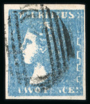 Stamp of Mauritius » 1859 Dardenne Issue (SG 41-44) Mauritius 1859 1d dull vermilion and 2d pale blue (2) used