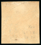 Stamp of India » 1854 Lithographs 1854 1/2a die II blue (SG6) unused block of four, position